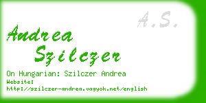 andrea szilczer business card